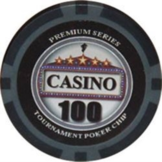 Casino poker chip, 100 dollars, 14 g