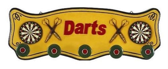 Image sur r209-Darts Coat Rack