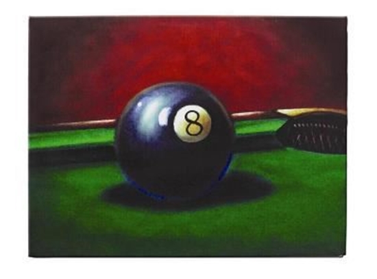 Image sur PEINTURE À L'HUILE-8 BALL