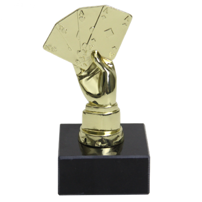 Image de Award Poker Trophy  4 Aces Gold