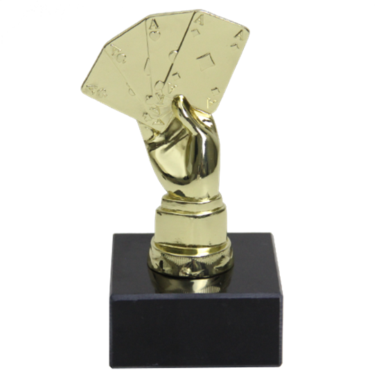 Image sur Award Poker Trophy  4 Aces Gold