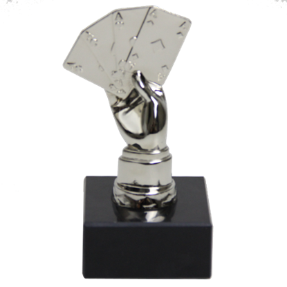 Image de Award Poker Trophy  4 Aces Silver