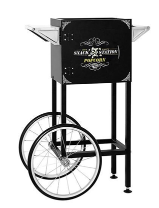 Image de Chariot pour machine à maïs soufflé 4oz et 8oz SNACK STATION - NOIR