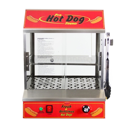 Image de 77300  Machine à hot-dogs vapeurs 200 saucisses et 42 petits pains.