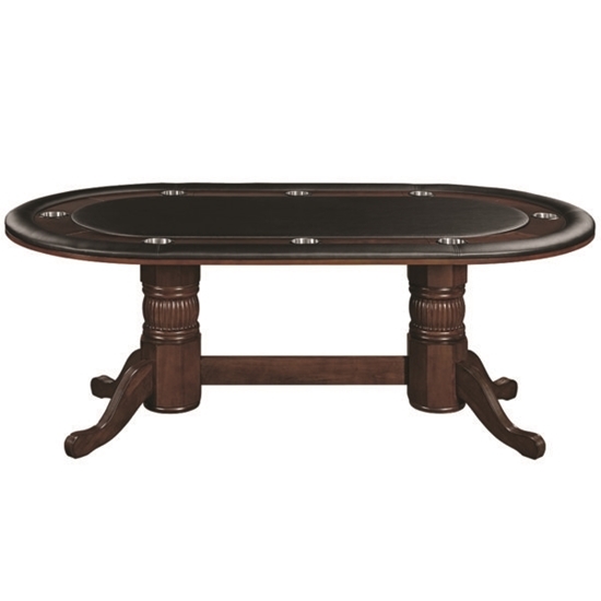 Image sur GTBL84 CAP | 84" TEXAS HOLD'EM GAME TABLE - CAPPUCCINO