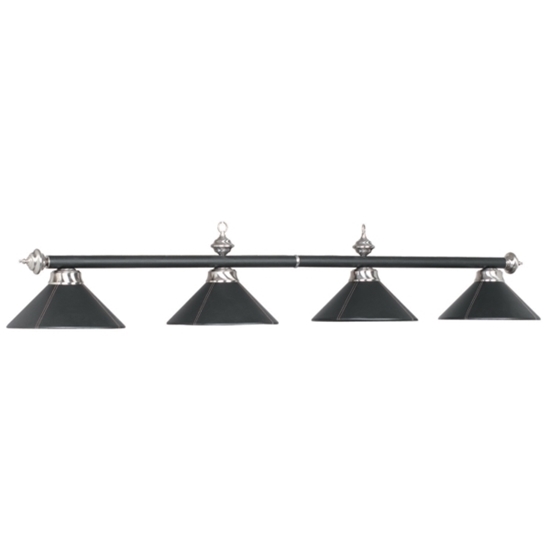 Image sur B78-LTHR BLK | 4 LT-54" BILLIARD LIGHT-LEATHER/BLACK