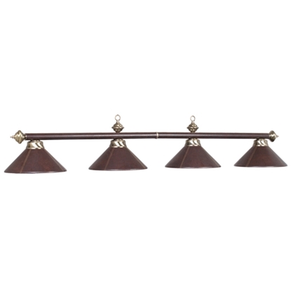 Image de B78-LTHR BRN | 4 LT-54" BILLIARD LIGHT-LEATHER/BROWN