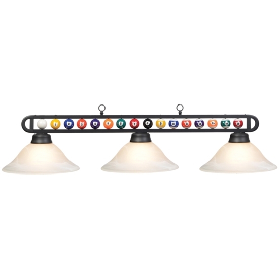 Image sur BB-55 MB/WH | 55" MB/WHITE BILLIARD BALL FIXTURE
