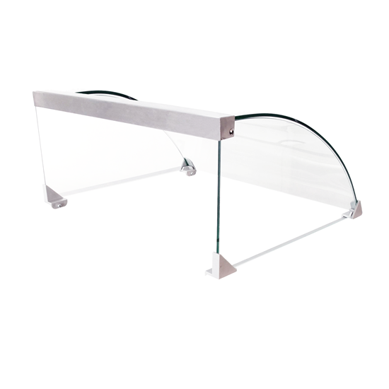Image sur 77257 - Glass cover for hotdog roller 7 rolls