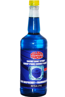 Image de Bullseye popcorn - Sirop à cônes glacés saveur framboise bleue  1L