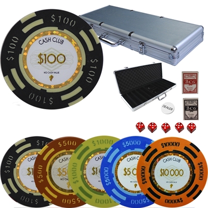 Image de 12787 Poker chips set of  500 pcs | Cash Club 14gr  | Tournament prepack