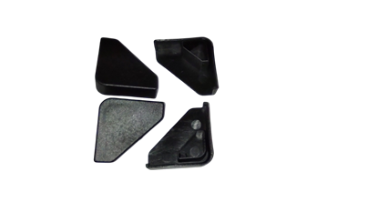 Black protective corners for 16oz popcorn machine